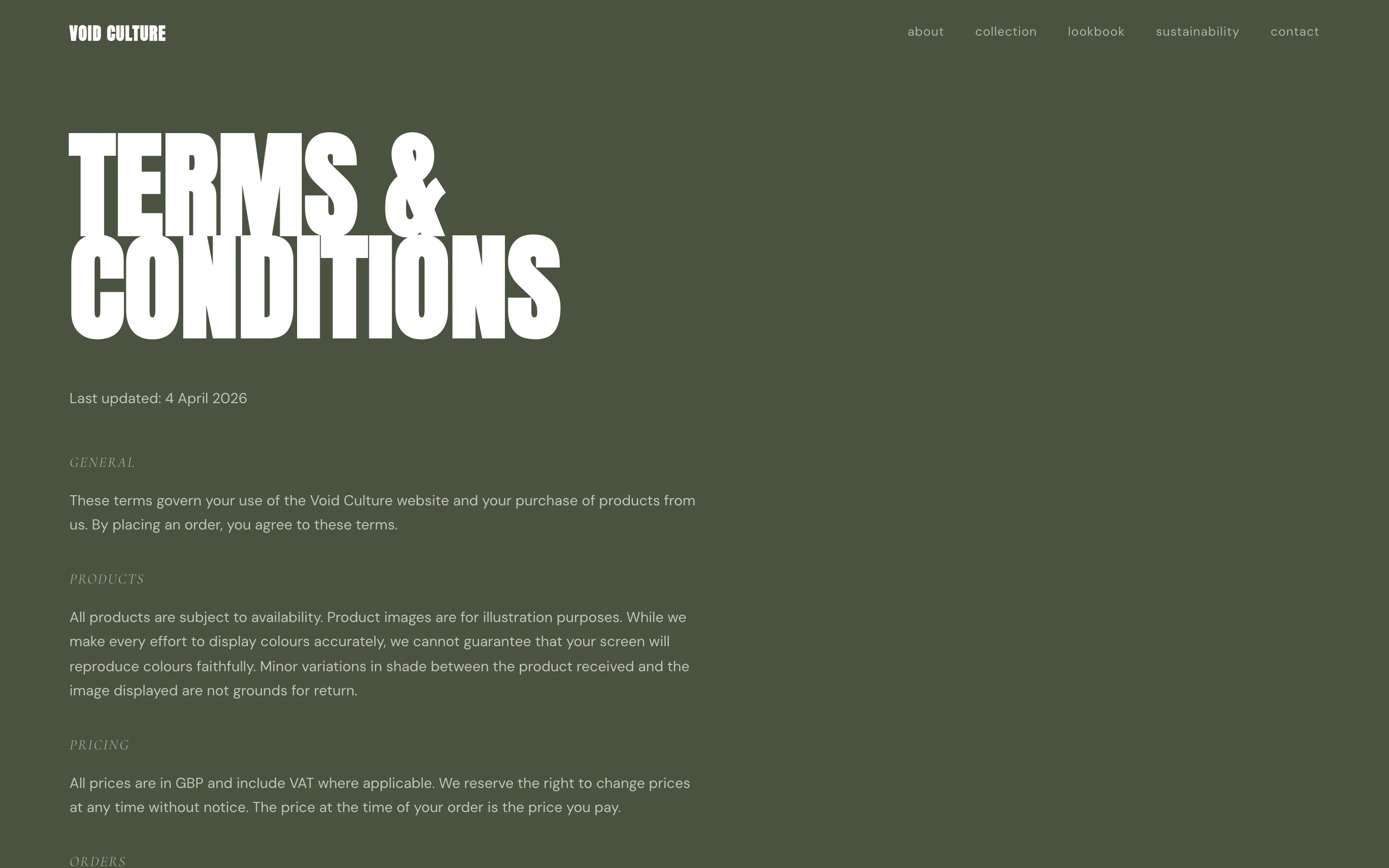Terms screenshot